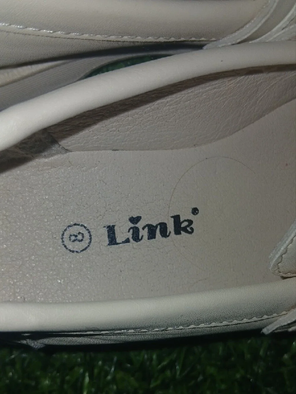 Link Kids White Loafers with Decorative Metal Bit